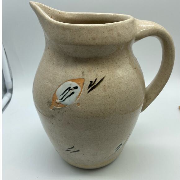 Studio Pottery Jug / Pitcher marked on base Size‎ Approx 8.5” tall - Picture 2 of 9